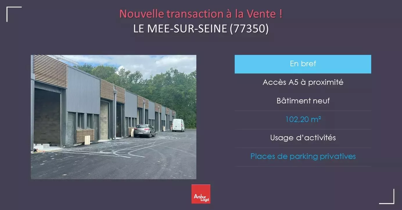 nouvelle transaction a mee sur seine